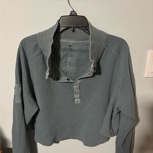 FP Movement Ribbed Button-Up Top